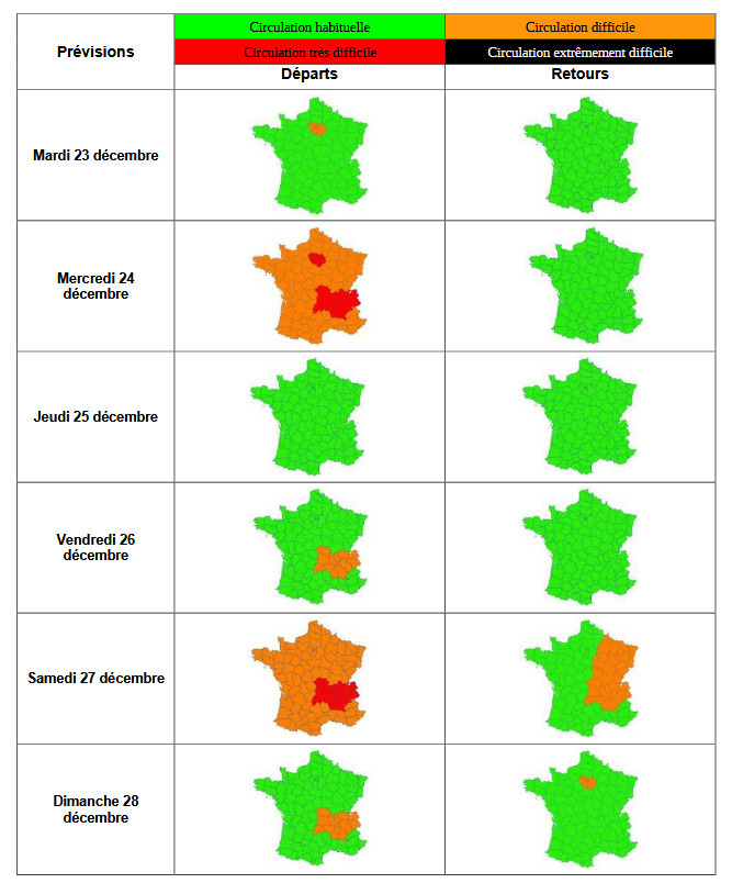 Alerte sur les routes de Noël : entre vigilance rouge et blocages, ce qui vous attend risque de compliquer vos trajets