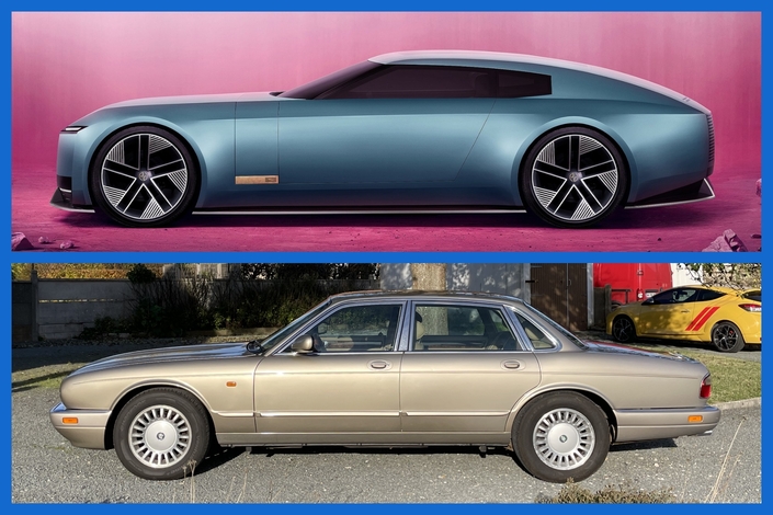 Entre le passé et le futur de Jaguar, il n’y a pas photo.