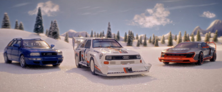 Une pub Audi en stop-motion pour les fêtes de fin d’année