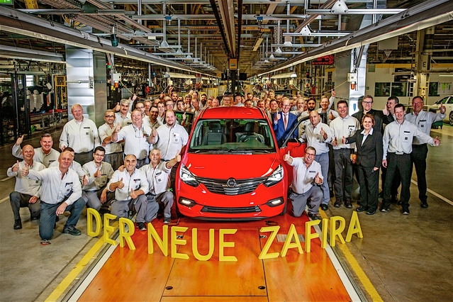 Opel Zafira restylé : les premiers exemplaires sortent des chaînes