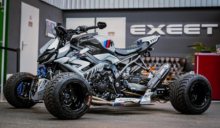 Quand le roadster BMW M 1000 R devient un quad surpuissant : voici l’incroyable Exeet MR