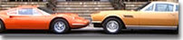 Amicalement Vôtre : Brett en DBS, Danny en Dino 246 GT