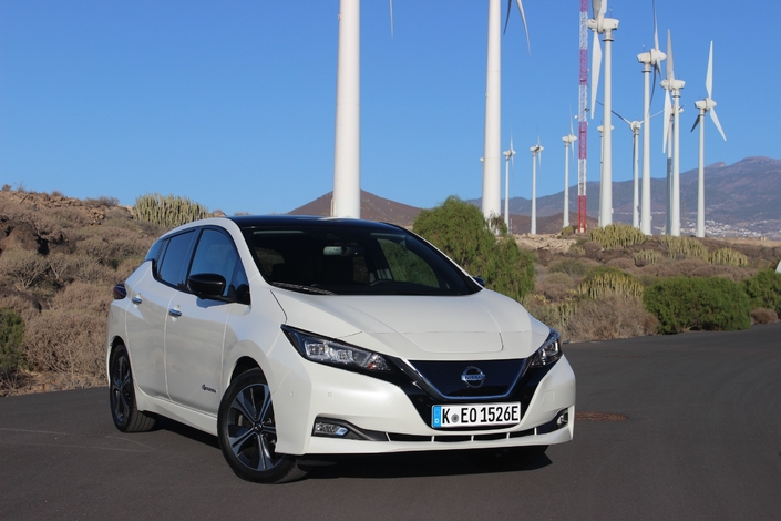 La Nissan Leaf, un modèle 100 % électrique, est la lanterne rouge des japonaises. Elle décote à vitesse grand V.