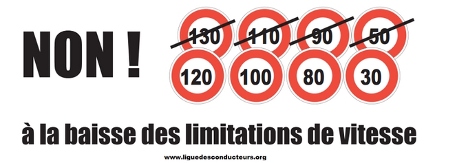 928 000 signatures pour la pétition contre la baisse des limitations de vitesse