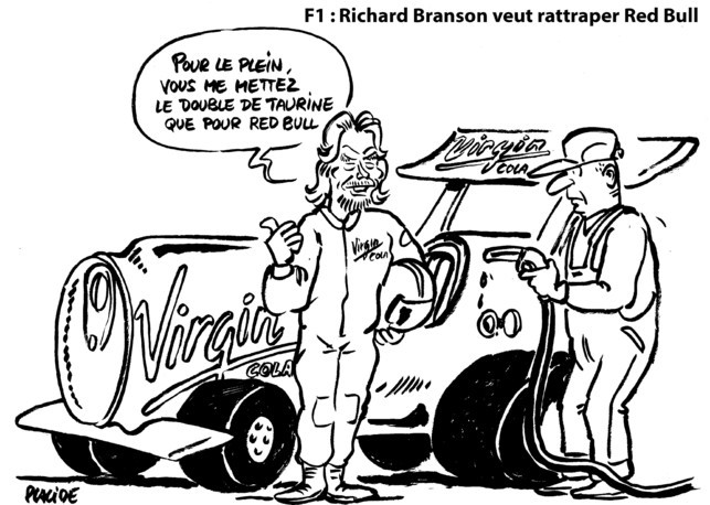 Le dessin du jour par placide - La formule chimique à sensation selon Branson 