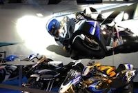 Chris Pfeiffer et les nouvelles Harley au salon 2011 de Lyon.