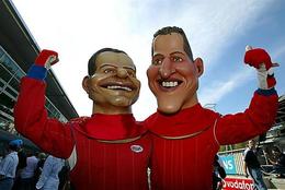 Michael Schumacher et Rubens Barrichello à nouveau ensemble ... dans l'espace !