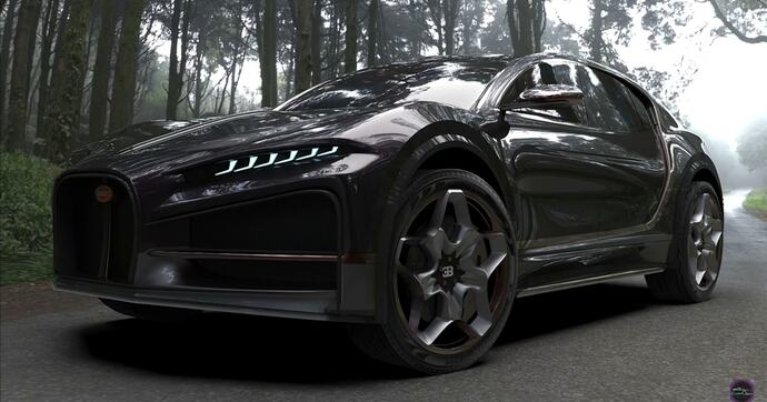Un atroce SUV Bugatti imaginé par un graphiste
