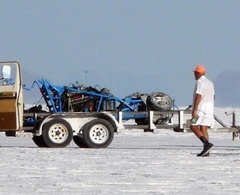 Un chasseur de records se tue à 320 km/h sur le lac salé de Bonneville