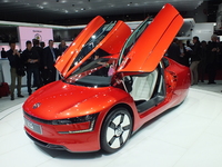 Vidéo en direct de Genève 2013 - Volkswagen XL1 : 0,9 litre aux 100 km, en série