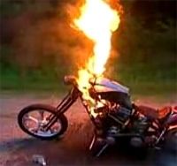 Vidéo moto : Feu de joie