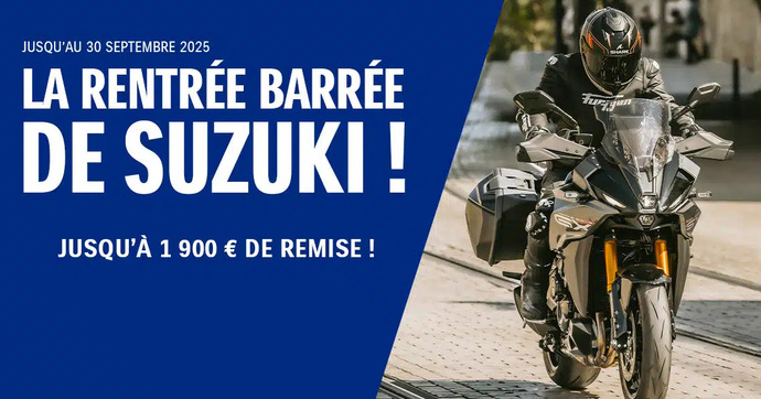 Suzuki dévoile aussi ses promos de rentrée