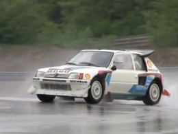 Vidéo : 205 Turbo 16 (en glisse) sur circuit