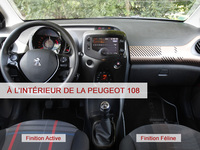 A l'intérieur de la Peugeot 108