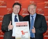 Les lecteurs de Motorrad plébiscitent, en 2015, les pneumatiques Metzeler
