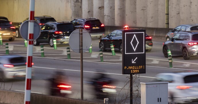 Les amendes pleuvent concernant la voie de covoiturage du périphérique parisien