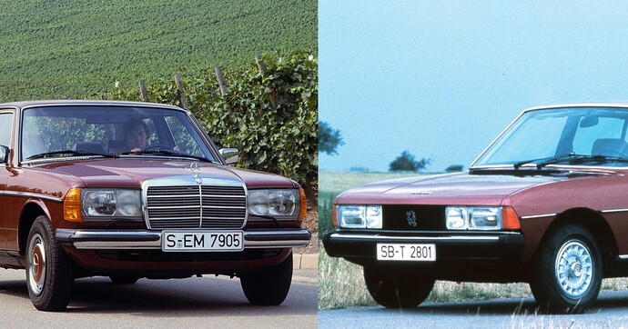 Youngtimer, confort et économie : Mercedes 300D ou Peugeot 604 D-Turbo ?