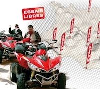 Kymco: la gamme quad 2011 en essai près de chez vous.