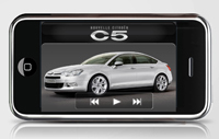 La Citroën C5 fait sa star sur l'iPhone