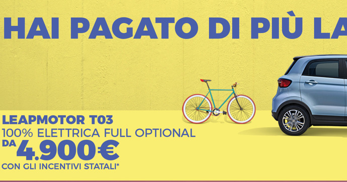 Des Leapmotor et Dacia au prix d'un vélo électrique!