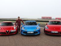 Comparatif vidéo - Les essais de Soheil Ayari - Alfa Romeo 4C vs Alpine A110 vs Porsche Cayman
