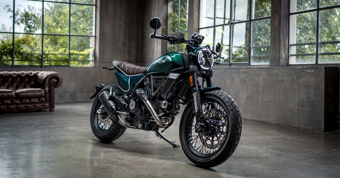Une nouvelle livrée vert émeraude pour la Ducati Scrambler Nightshift