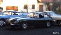 Miniature Voiture De Sport Jaguar Type E Bleue - échelle 1:43, Marque MINIALUXE, Occasion