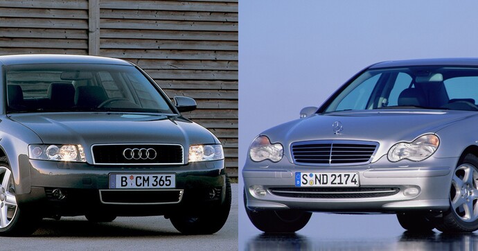 Beau V6 et cockpit chic : Audi A4 2.4 ou Mercedes C240 ?