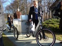 Deutsche Telekom teste 14 Cargobike Masterflex à l'hydrogène