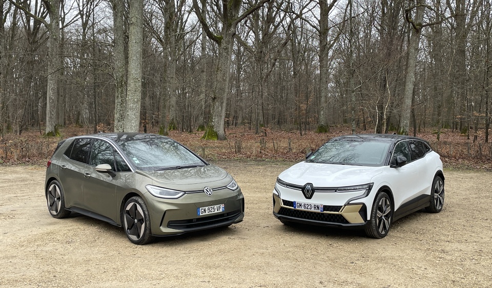 Volkswagen ID.3 vs Renault Mégane E-tech : la grande braderie (Comparatif vidéo)
