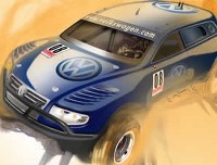 VW Touareg Trophy Truck: monstre à moteur V12!