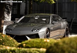Une Lamborghini Estoque dans la nature en Allemagne