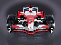 Présentation de la nouvelle Toyota TF107 à Cologne