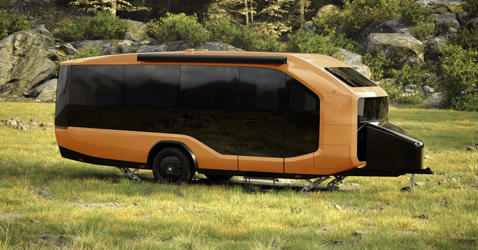 Pebble Flow : la première caravane électrique