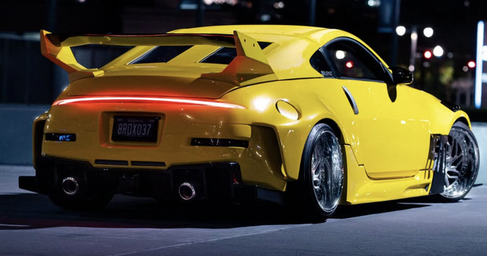 Des pièces de Porsche et de Toyota sur une Nissan