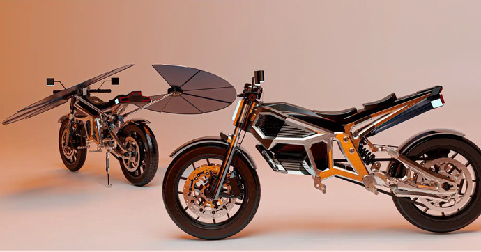 Moto fonctionnant à l’énergie solaire, la Solaris est totalement autonome !