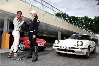 Une Mazda RX-7 au Rallye des Princesses