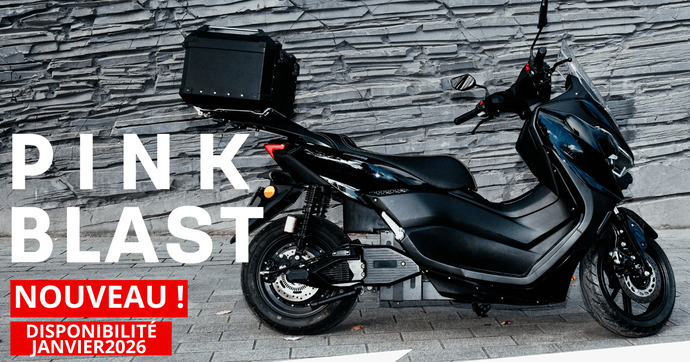 La marque française Pink présente son nouveau scooter électrique compact