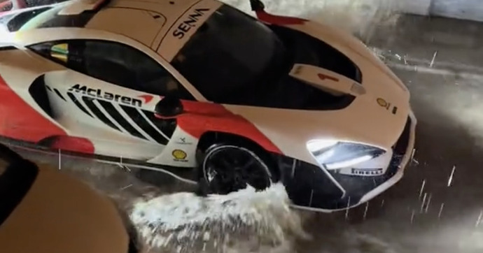 Affronter des inondations en McLaren Senna, est-ce bien raisonnable ?
