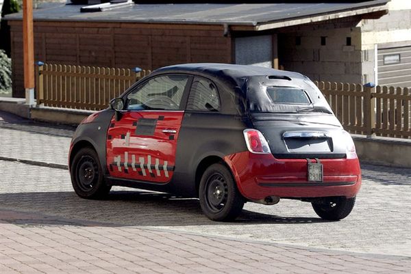 Fiat 500 Cabriolet : débusquée !