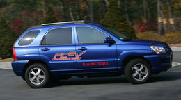 Le prototype Kia Sportage FCEV à l'hydrogène