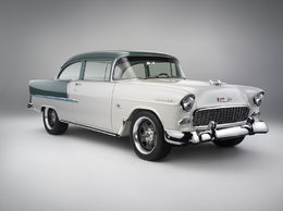 SEMA Show 2009 : joli travail sur une Chevrolet de 1955 équipée d’un V8 LS3