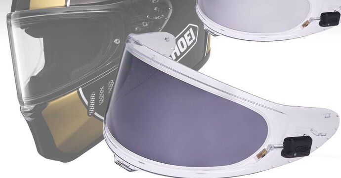 Shoei invente la visière de casque moto intelligente qui s’adapte toute seule à la luminosité