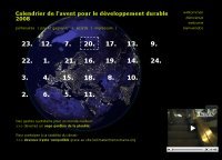 Suisse : le calendrier de l'Avent 2008 pour le développement durable