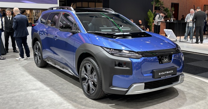 À Bruxelles, la Subaru Outback est de retour, mais en version électrique cette fois-ci