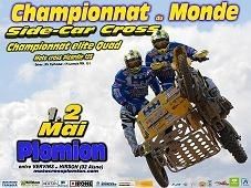 Championnat du monde de side-car cross à Plomion et quad Elite, les 1er et 2 mai