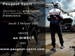 La présentation du programme Peugeot Sport en live sur internet