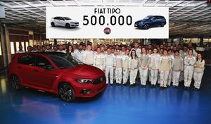 Fiat Tipo : la barre des 500 000 exemplaires franchie