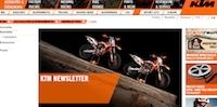 KTM: coup de jeune sur le site de la marque.