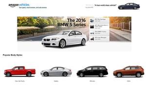 Amazon ouvre une section automobile